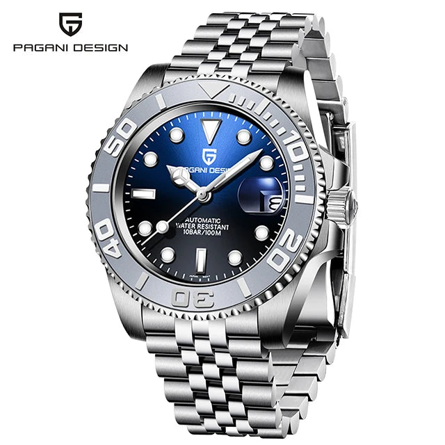 Top Brand Sports Men Mechanical Wristwatch Sapphire Luxury Automatic Watch Men'S Stainless Steel Waterproof Clock