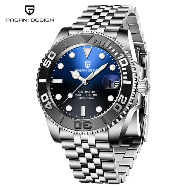 Top Brand Sports Men Mechanical Wristwatch Sapphire Luxury Automatic Watch Men'S Stainless Steel Waterproof Clock