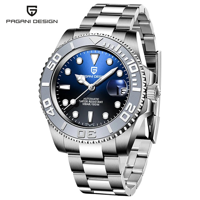 Top Brand Sports Men Mechanical Wristwatch Sapphire Luxury Automatic Watch Men'S Stainless Steel Waterproof Clock