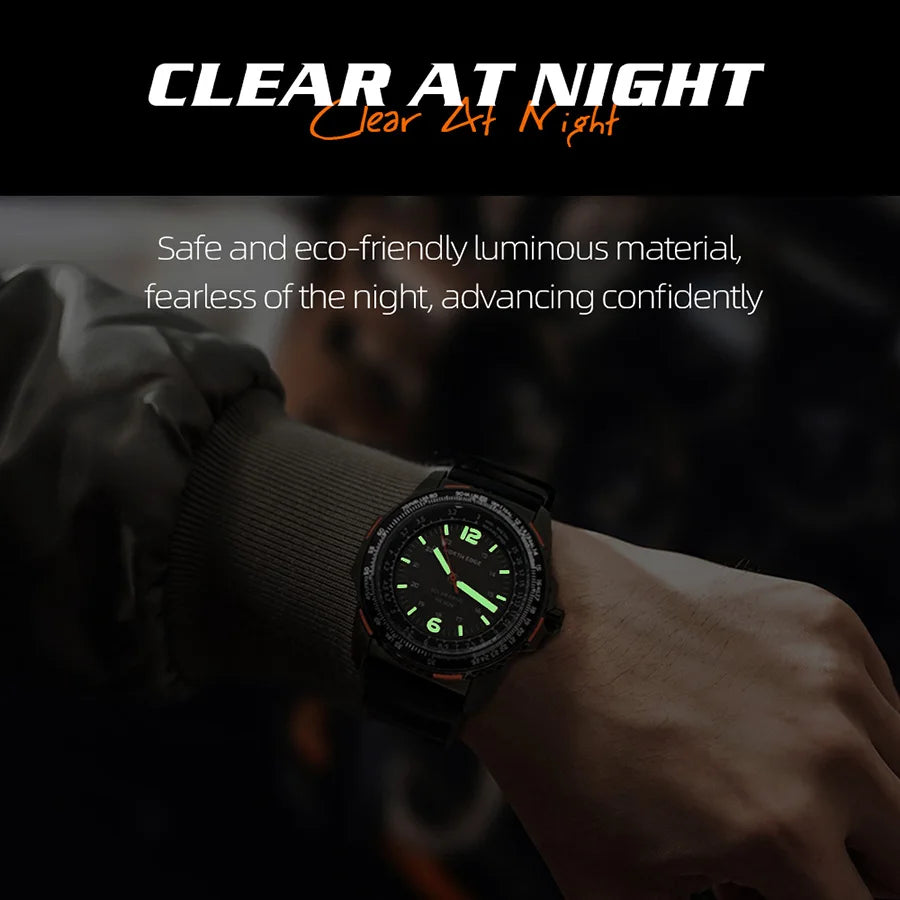 PHOTON Men Digital Military Watch Waterproof 50M Men'S Sport Wristwatches Solar Power Luminous Enviormentally Clock