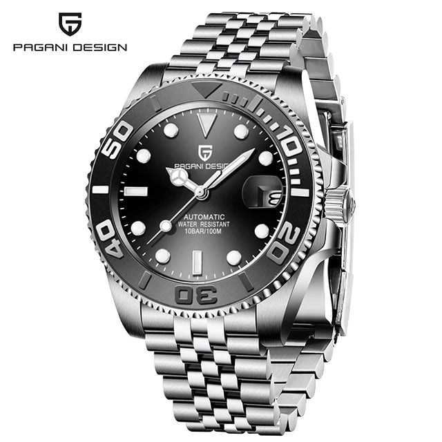Top Brand Sports Men Mechanical Wristwatch Sapphire Luxury Automatic Watch Men'S Stainless Steel Waterproof Clock
