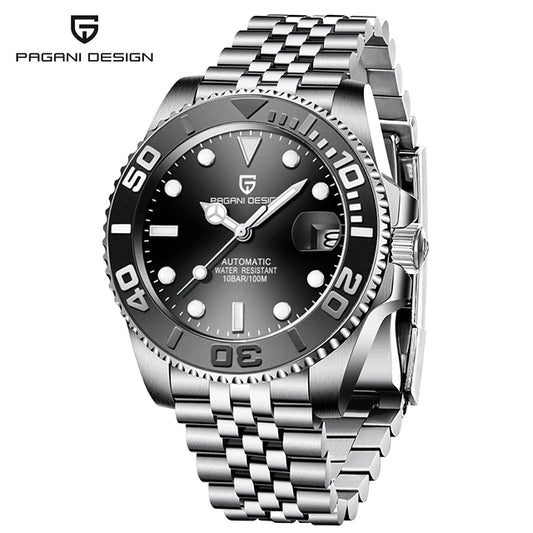 Top Brand Sports Men Mechanical Wristwatch Sapphire Luxury Automatic Watch Men'S Stainless Steel Waterproof Clock