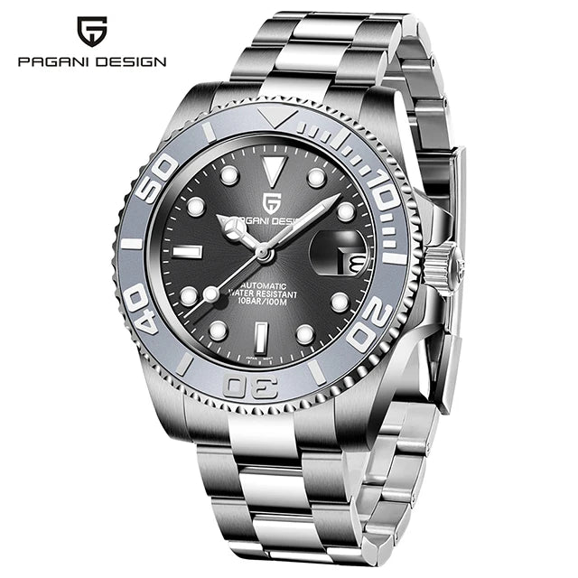 Top Brand Sports Men Mechanical Wristwatch Sapphire Luxury Automatic Watch Men'S Stainless Steel Waterproof Clock