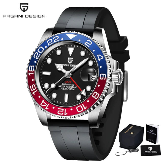 Sapphire Glass 40MM Ceramic GMT Mechanical Watches 100M Waterproof Classic Luxury Men Automatic Watch Reloj Hombre