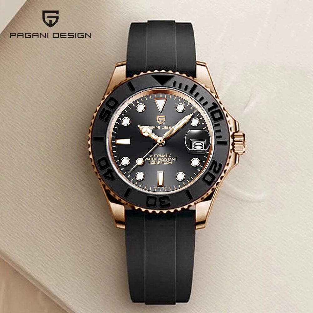 Top Brand Sports Men Mechanical Wristwatch Sapphire Luxury Automatic Watch Men'S Stainless Steel Waterproof Clock