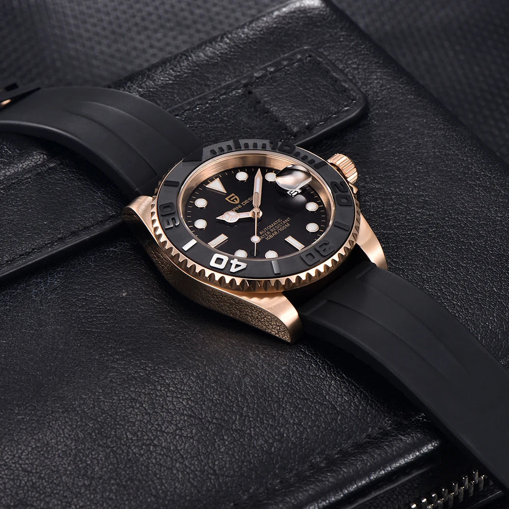 Top Brand Sports Men Mechanical Wristwatch Sapphire Luxury Automatic Watch Men'S Stainless Steel Waterproof Clock