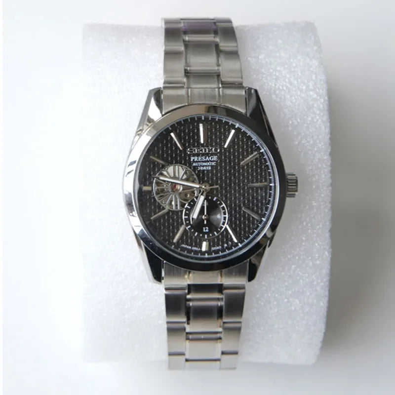 Pure Mechanical Fully Automatic Men'S Watch Hollowed Out Casual Sapphire Stainless Steel Fashionable Luxury SARJ003 Watchs