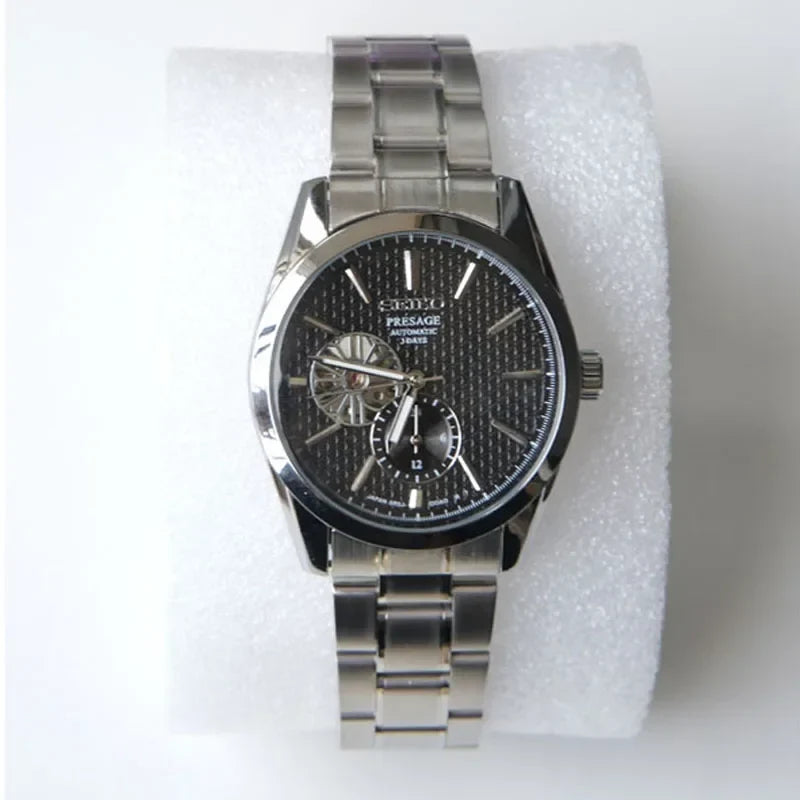 Pure Mechanical Fully Automatic Men'S Watch Hollowed Out Casual Sapphire Stainless Steel Fashionable Luxury SARJ003 Watchs