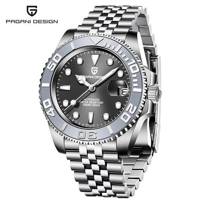 Top Brand Sports Men Mechanical Wristwatch Sapphire Luxury Automatic Watch Men'S Stainless Steel Waterproof Clock