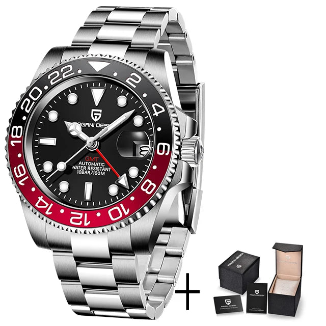 Sapphire Glass 40MM Ceramic GMT Mechanical Watches 100M Waterproof Classic Luxury Men Automatic Watch Reloj Hombre