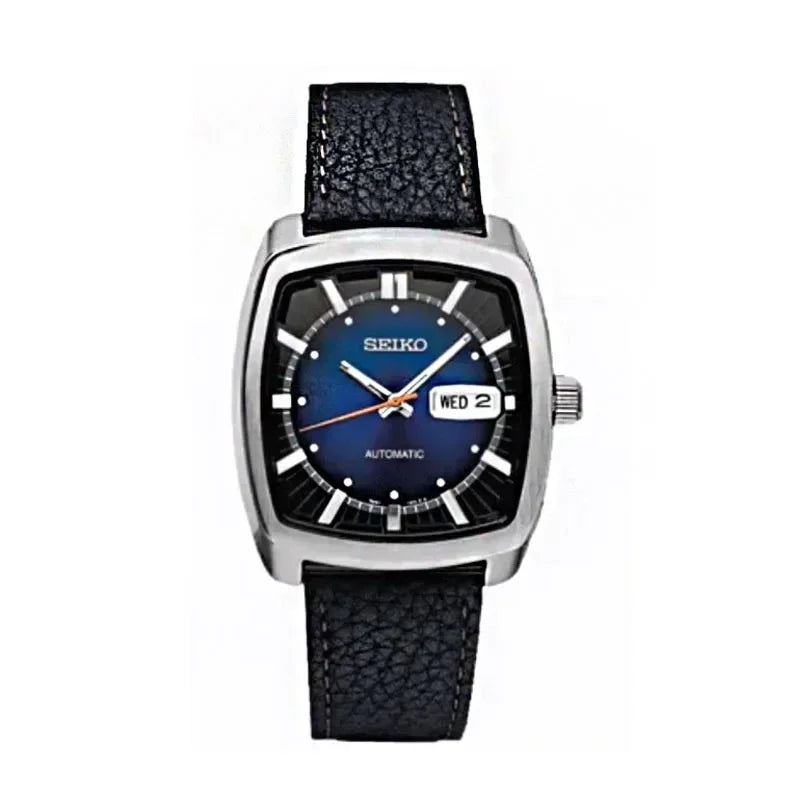 Original  Automatic Mechanical Watch Men'S Casual Fashion Watch High-Quality Wine Barrel Watch Belt Retro Green Plate