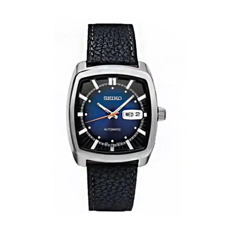 Original  Automatic Mechanical Watch Men'S Casual Fashion Watch High-Quality Wine Barrel Watch Belt Retro Green Plate