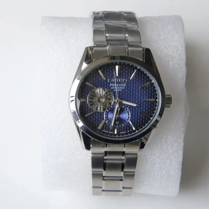 Pure Mechanical Fully Automatic Men'S Watch Hollowed Out Casual Sapphire Stainless Steel Fashionable Luxury SARJ003 Watchs