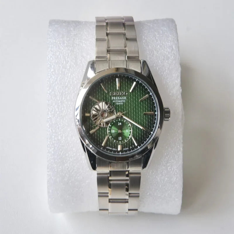 Pure Mechanical Fully Automatic Men'S Watch Hollowed Out Casual Sapphire Stainless Steel Fashionable Luxury SARJ003 Watchs